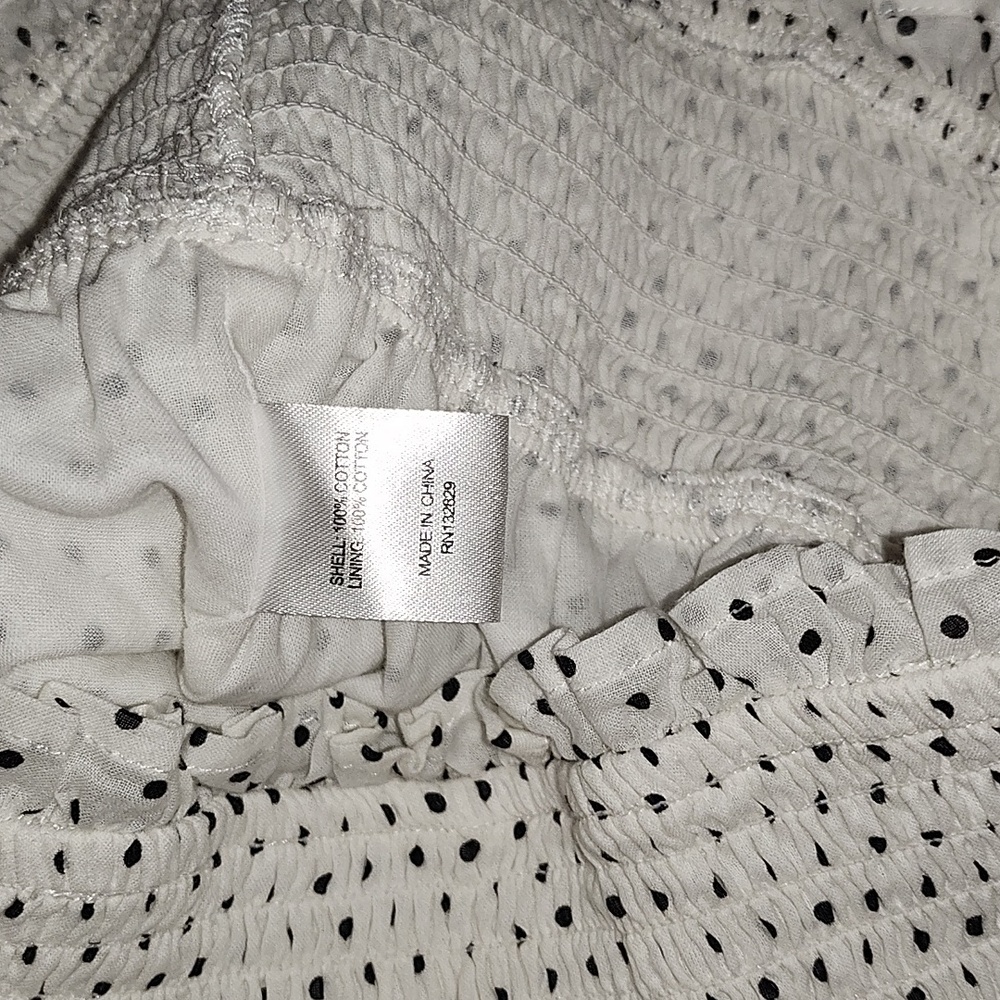 Revolve Majorelle Tate Smocked Long Sleeve Polkadotz Puff Sleeve CottageTop Sz S - Picture 16 of 16